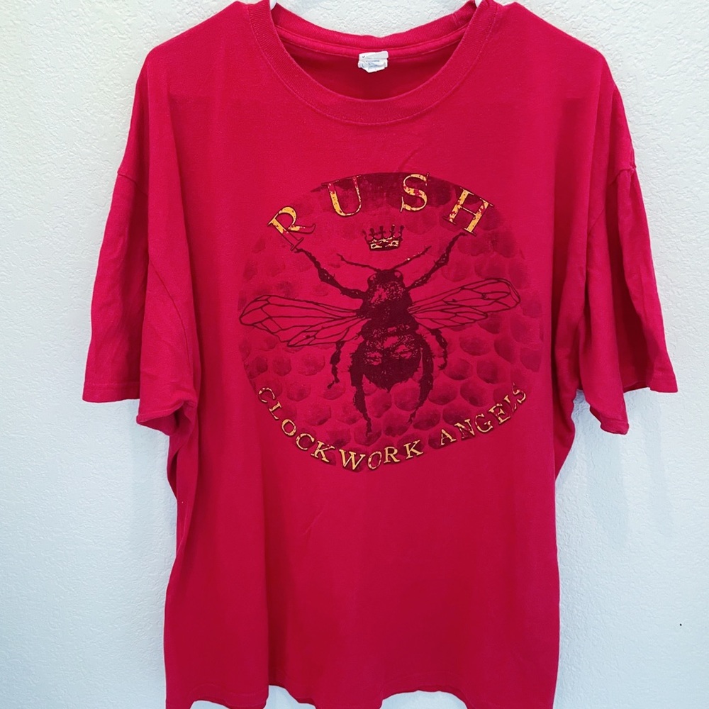 XL Red Rush Clockwork Angels 2012 Band Concert Tour T-shirt.